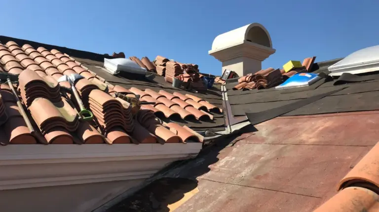 Clay tile installation