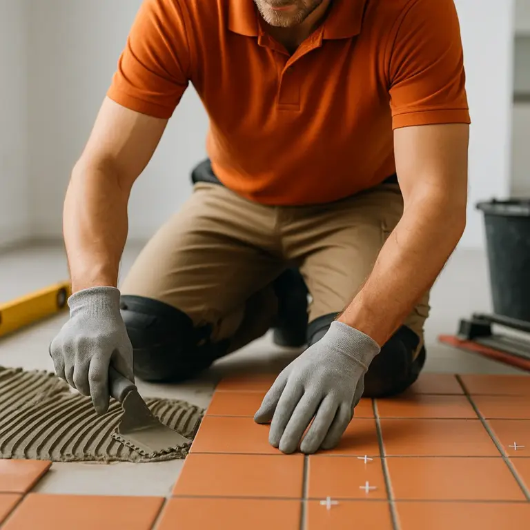 Clay tile installation in Arlington, VA 