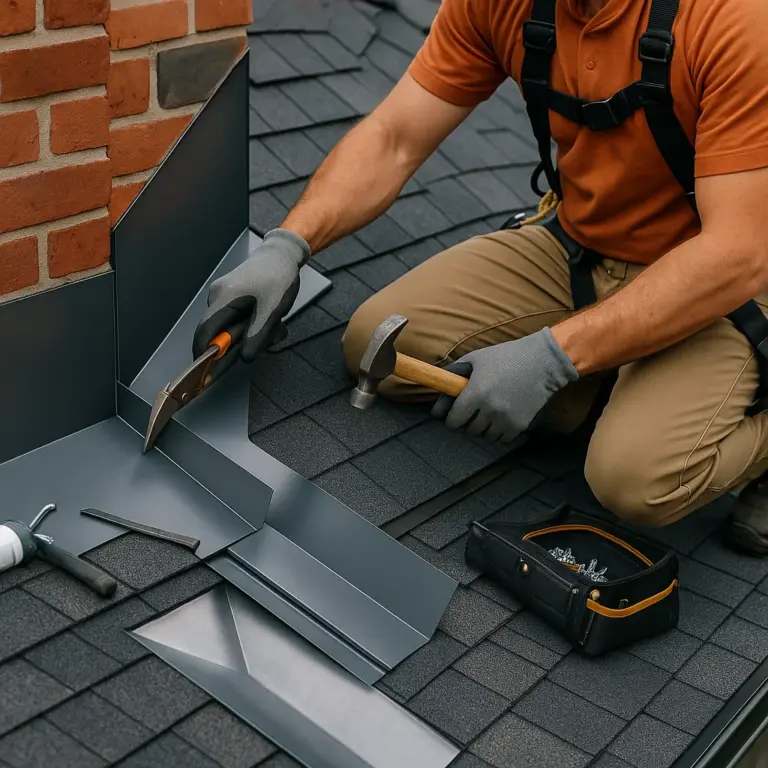 Flashing repair (chimney, wall, valley) in Arlington, VA 