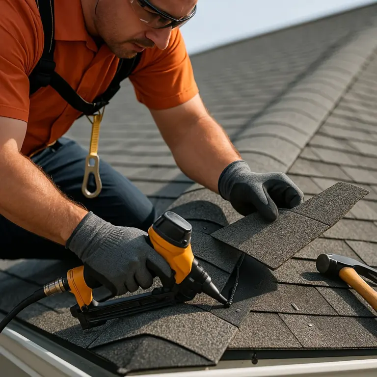 Ridge cap repair in Arlington, VA 