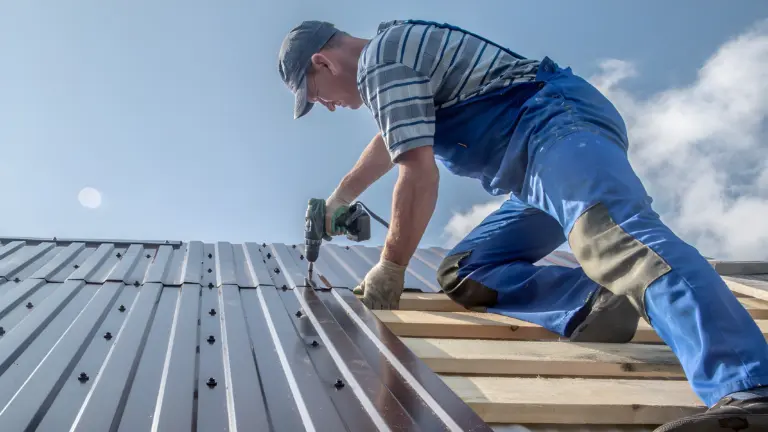 Metal roofing installation