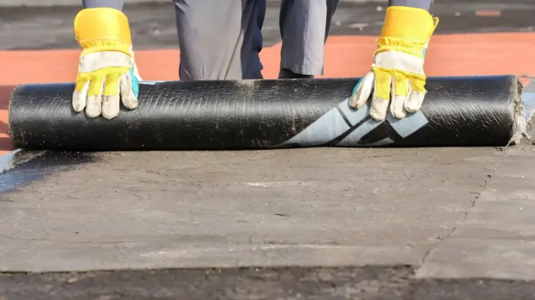 Roll roofing installation