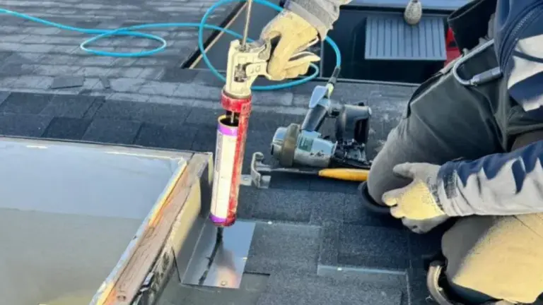 Skylight flashing repair